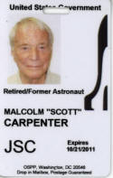 Scott Carpenter JSC photo ID