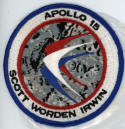 Al Worden flown to the moon mission patch