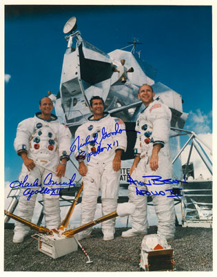 Repro Autographe Signé Nasa Apollo 12 - Repro-Autogramm Alan Alan Bean 20x23 CM 