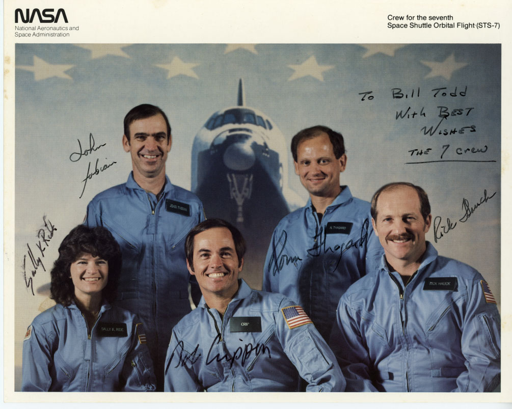NASA Original Print Astronaut Crew Sts-98 Curbeam Polansky Ivins Cockrell Jones Space Mission Rocketship 8x10 Photo Signed